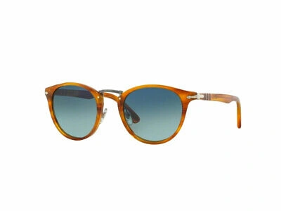 Pre-owned Persol Sunglasses  Po3108s 960/s3 Brown Light Blue Polarized