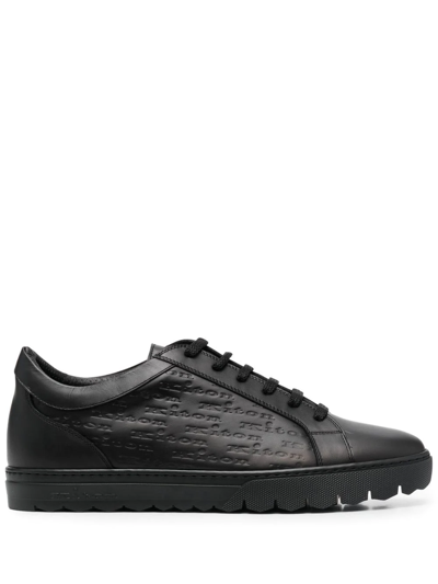 Kiton Lace-up Low-top Sneakers In Schwarz