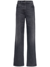 PRADA LOW-RISE FADED-EFFECT JEANS
