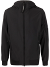 C.p. Company Kapuzenjacke Mit Linsen-detail In Schwarz