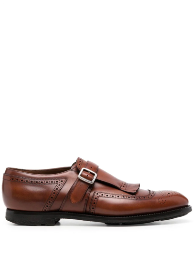 Church's Shanghai Leather Monk Shoes In Brown