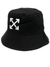 OFF-WHITE ARROWS-MOTIF EMBROIDERED BUCKET HAT