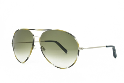 Pre-owned Cutler And Gross Sunglasses 1220 Grh 64-14-145 Grey Horn Green Gradient