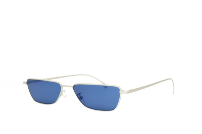Pre-owned Paul Smith Askew V1 Authentic Slim Sunglasses 56-15-145 Silver Blue