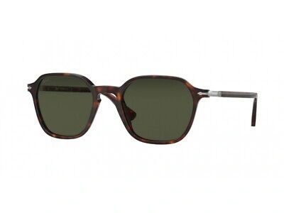 Pre-owned Persol Sunglasses Po3256s 24/31 Havana Green Unisex