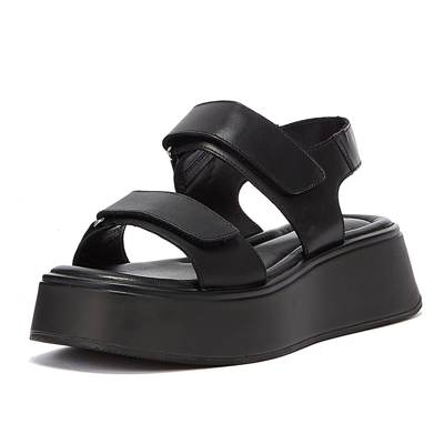 Pre-owned Vagabond Courtney Womens Black Black Sandals Casual Summer Shoess