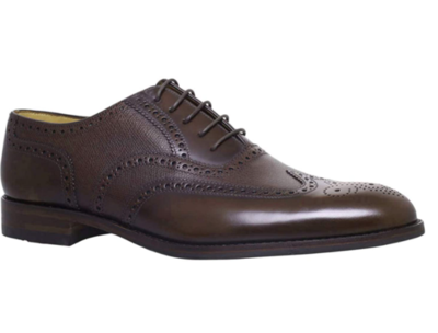 Pre-owned Loake Men's Lowick Dark Brown Leather Lace-up Oxford Brogues Shoes £250