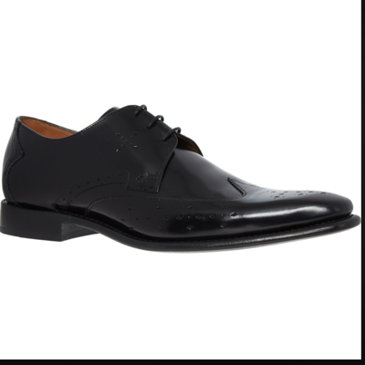 Pre-owned Jeffery-west Jeffery West Mens Brogue Patent Leather Goodyear Welted Mackenzie Shoes £350