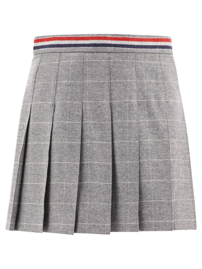 Thom Browne College Skirt In Grey
