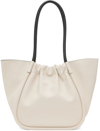 Proenza Schouler Large Ruched Smooth Leather Tote Bag In 1036 Clay