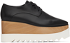 Stella Mccartney Black Elyse Oxfords In 1000 Black