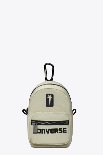 Drkshdw Mini Backpack Beige Nylon Mini Backpack Converse Collab In White