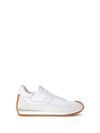 Loewe Suede & Tech Flow Runner Low Sneakers In White
