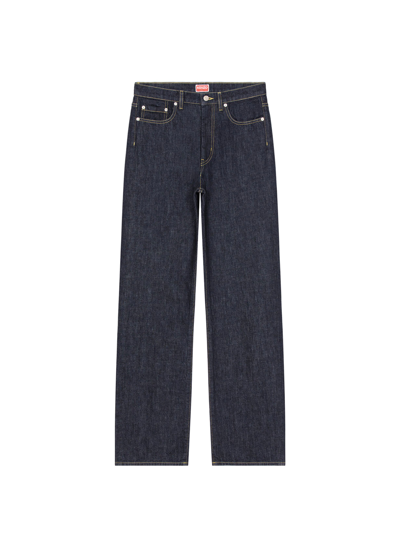 Kenzo Jeans In Cotton In Ink