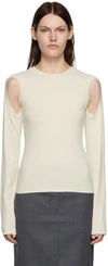 LOW CLASSIC OFF-WHITE ARMHOLE SWEATER