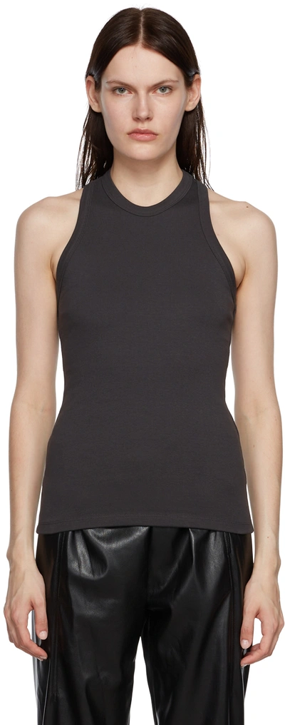 Low Classic Black Classic Tank Top In Grau