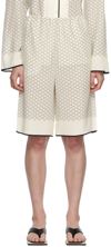 LOW CLASSIC OFF-WHITE STRAP SHORTS