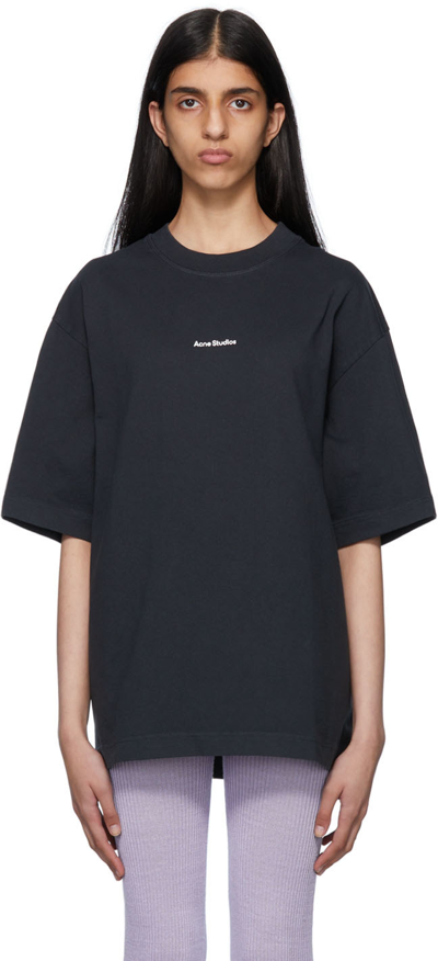 ACNE STUDIOS BLACK ORGANIC COTTON T-SHIRT