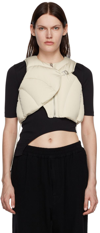 HELIOT EMIL SSENSE EXCLUSIVE OFF-WHITE DOWN VEST