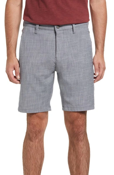 34 Heritage Nevada Stretch Shorts In Grey Cross Twill