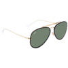 Ray Ban Rb3584 61mm Blaze Aviator Sunglasses In Green