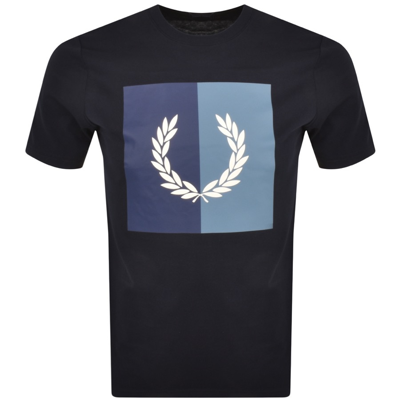 Fred Perry Graphic Logo T Shirt Navy