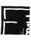 ALEXANDER MCQUEEN ALEXANDER MCQUEEN GRAFFITI WOOL SCARF