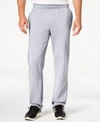 Champion Powerblend Open Bottom Sweatpants With Pockets In Oxford Gray