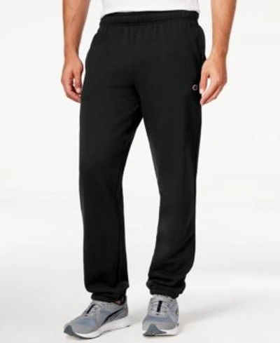 Champion Men's Powerblend Fleece Relaxed Pants In Black