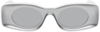 Loewe Paula's Ibiza Original 49mm Small Rectangular Sunglasses In Silver