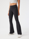 Outdoor Voices Superform Rib Flare Pants In Black