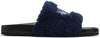 Stella Mccartney Navy Fantasia Mickey Vesta Slides In Navy