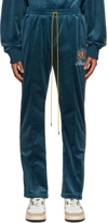 RHUDE NAVY POLYESTER LOUNGE PANTS