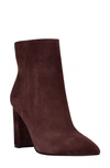 Marc Fisher Ltd Ulani Pointy Toe Bootie In Dark Red