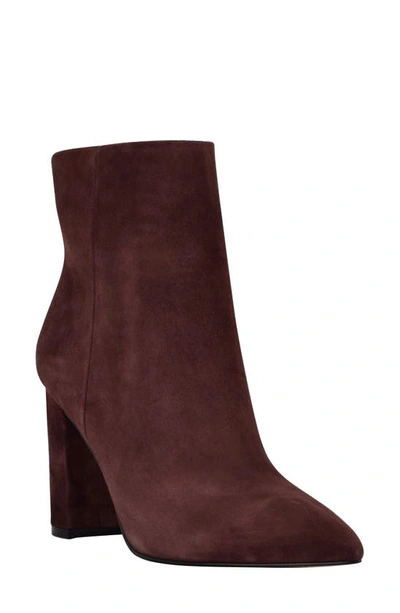 Marc Fisher Ltd Ulani Pointy Toe Bootie In Dark Red