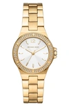 Michael Kors Mini Lennox Goldtone Stainless Steel Bracelet Watch In Yellow Gold
