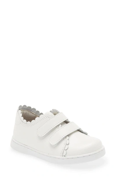 L'amour Kids' Caroline Scallop Sneaker In White