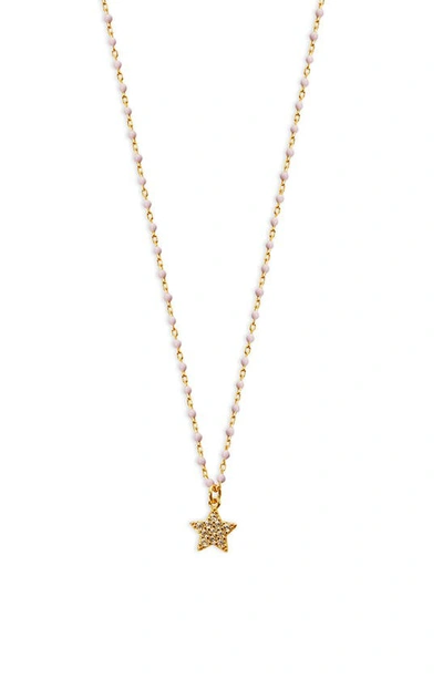 Argento Vivo Sterling Silver Star Pendant Necklace In Gold