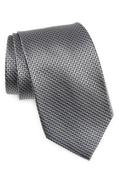 Nordstrom Silk X-long Tie In Silver