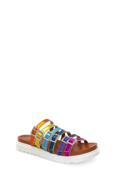 Kurt Geiger Kids' Mini Marlo Slide Sandal In Rainbow
