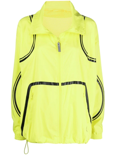 Adidas By Stella Mccartney Truepace Packable Primegreen Training Jacket In Yellow