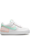 NIKE AIR FORCE 1 SHADOW "WHITE/ATMOSPHERE/MINT FOAM" SNEAKERS