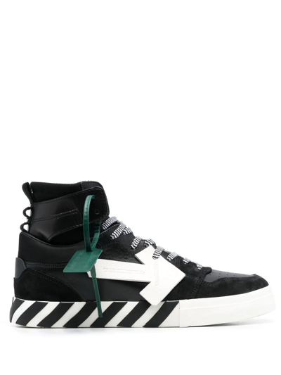 Off-white Vulcanized High-top Sneakers In Black