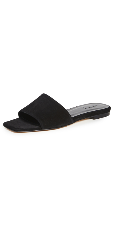 Aeyde Anna Suede Slides In Black