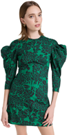 PHILOSOPHY DI LORENZO SERAFINI PUFF SLEEVE FLORAL MINI DRESS