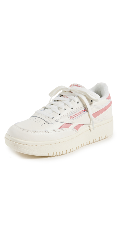 Reebok Club C Double Sneakers In Possibly Pink/ftwr White/chalk