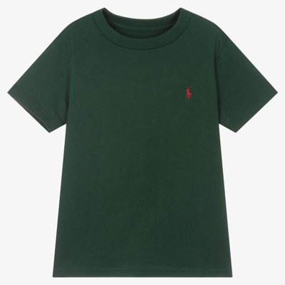 Polo Ralph Lauren Babies' Boys Green Logo T-shirt