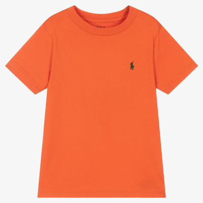 Polo Ralph Lauren Babies' Boys Orange Logo T-shirt