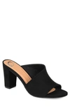 Journee Collection Allea Block Heel Mule In Black