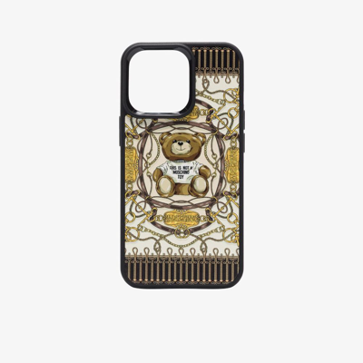 Moschino Black And Yellow Teddy Bear Iphone 13 Pro Max Case
